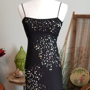 2/$68💗3/$81 BCBG Black sheer embellished Dress